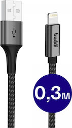 Buddi USB-A to Lightning Cable 12W 0.3m Buddi USB-A to Lightning Cable 12W 0.3m