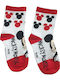 Disney Kids' Socks Mickey White, Red