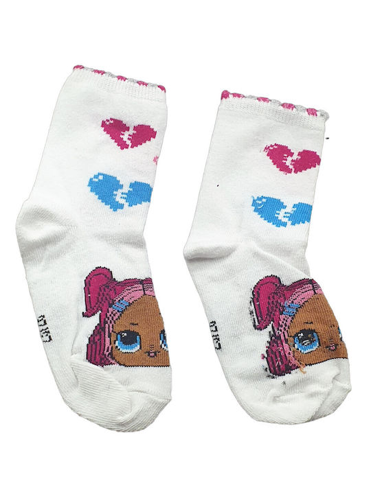 Disney Kids' Socks White