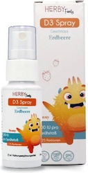 Herby Family D3 Spray Vitamin 500iu Strawberry 25ml Herby Family D3 Spray Vitamin 500iu Strawberry 25ml