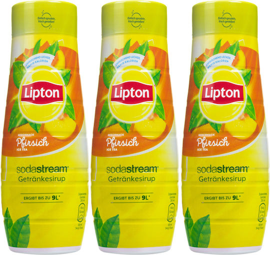 Sodastream Syrup Lipton Ice Tea Peach 440 Ml 3 Pieces