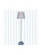 Oxygen Grey Cole Floor Lamp H165xW20cm. with Socket for Bulb E27 Grey Cole