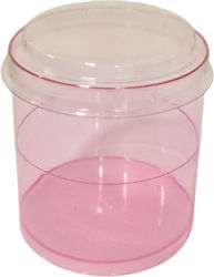Tsepas Pack Set von 24 mit einer Kapazität von 80ml Rosa mit Deckel
