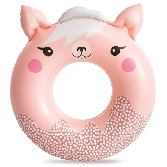 Intex Kids' Swim Ring with Diameter 84cm. from 8 Years Old Pink Lama