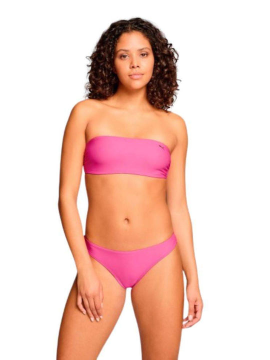 Puma Fără bretele Top bikini Neon Pink