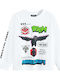 Kinder-Sweatshirt White Minecraft