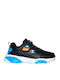 Wave Pu Kids Sneakers with Scratch & Lights Black