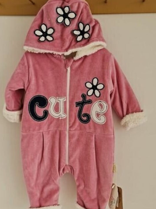 Baby Bodysuit for Outing Pink