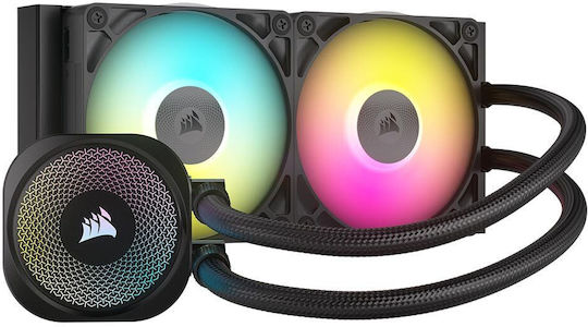 Corsair iCUE Link Titan 240 RX RGB Υδρόψυξη Επεξεργαστή Διπλού Ανεμιστήρα 120mm για Socket AM4/AM5/1700