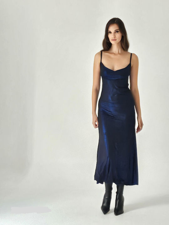 Sharks Bay Clothing Maxi Evening Dress Open Back Electric Blue