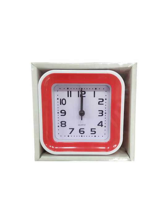 Tabletop Clock with Alarm Red 172951