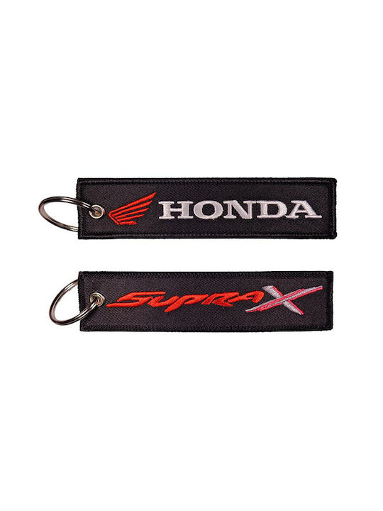 Fabric Embroidered Keychain Honda Supra Logo