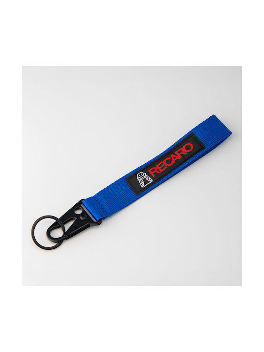 Recaro Fabric Keychain Blue-Red