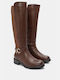 Stiefel mit Elastik & dekorativer Schnalle 4319318-camel