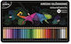 Set 36 Creioane Triunghiulare Frumoase Cutie Metalică pentru Copii Kidea Multicolore