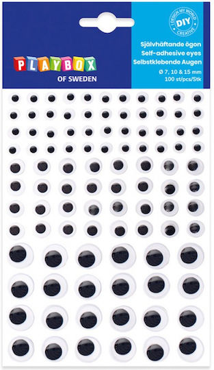 Playbox Ochi de artizanat 100buc în White Culoare