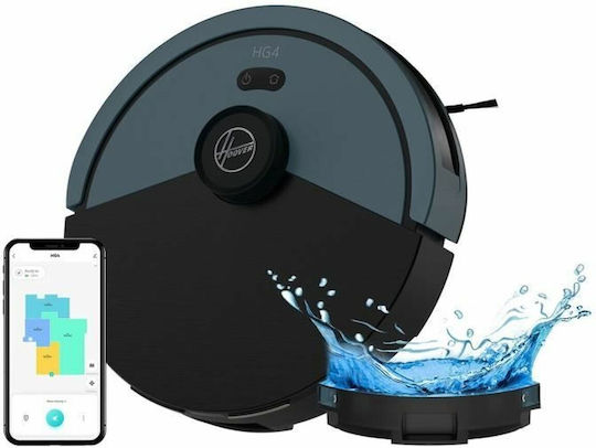 Hoover HG4 Roboter-Staubsauger mit Laser-Kartierung und Saugkraft 4000Pa Metallic Harbor Blau
