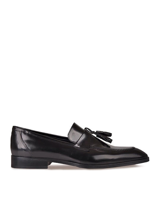 Men's Leather Loafers Black