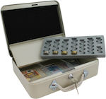 Bituxx Cash Box with Lock Gray