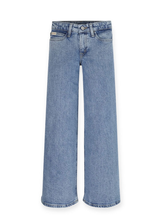 Kids' Denim Palazzo Pants Blue