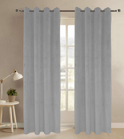 Vasilas Home Перде с Копчета Сиво 140x270см