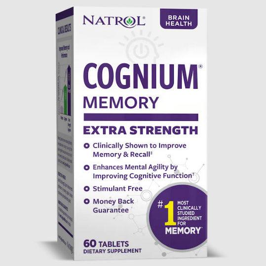 Natrol Cognium Extra Strength Συμπλήρωμα για την Μνήμη & τη Συγκέντρωση 60 ταμπλέτες