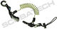 Tecline Diving Accessories Retractor spring with plastic snap-hook Black