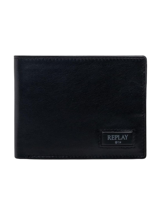 Replay Men's Leather Wallet Black