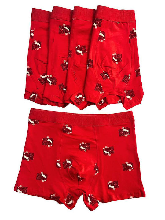 Set of 5 Men's Christmas Boxers 6454