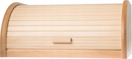 Kadax Кутия за хляб с капак Дърво Кафява 39x28.5x18.5см