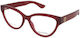 Gucci Γυναικείος Κοκκάλινος Σκελετός Γυαλιών Cat Eye Μπορντό GG1581O 003