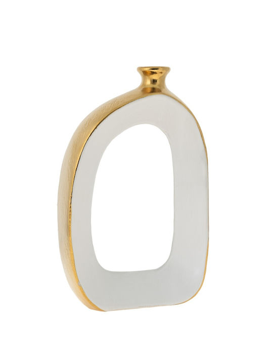 Zen Collection Decorative Vase White 18x6.5x29cm