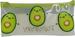 Transparent Pencil Case Avocado 20x10cm 2 Designs