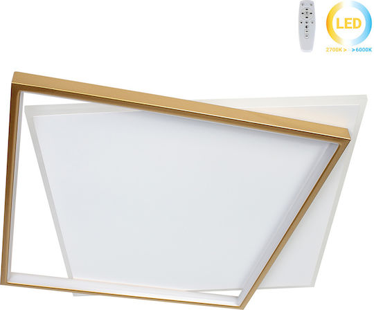 Globobox Plafonieră de Tavan 50buc Aurie cu LED Integrat