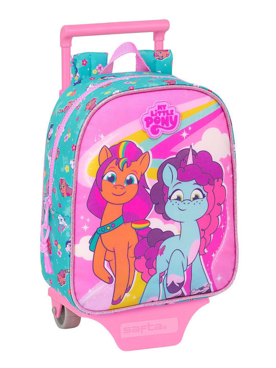 Ghiozdan Școlar Cu Roți My Little Pony Magic Roz Turcoaz 22 X 27 X 10 Cm