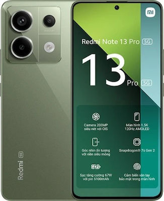 Xiaomi Redmi Note 13 Pro 5G Dual SIM (8GB/256GB) Olive Green