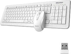 Meetion MT-C4120 Wireless Keyboard & Mouse Set English US White