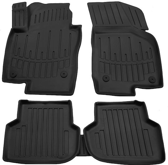Umbrella Σετ Μπροστινά και Πίσω Πατάκια 2τμχ για Volkswagen Jetta Audi A6 2010-2018 Μαύρα