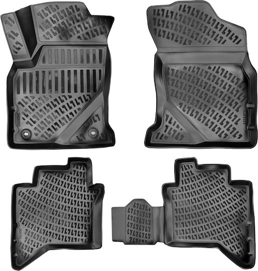 Umbrella Set Covorașe Față și Spate 4buc din Furtun pentru Toyota Hilux 2015+ Negre