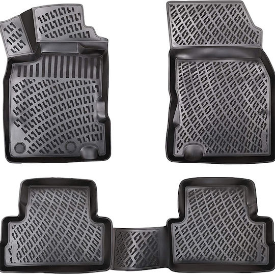 Umbrella Set Covorașe Față și Spate 4buc din Furtun pentru Renault Kadjar 2015-2021 Negre