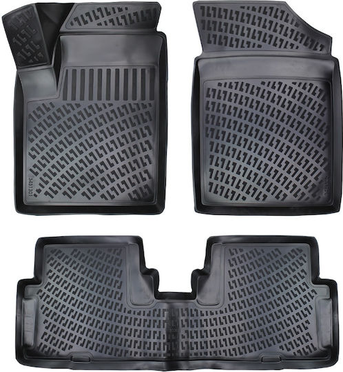 Umbrella Set Covorașe Față și Spate 4buc din Furtun pentru Peugeot Partener Citroen Berlingo 1996-2013 Negre
