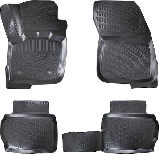 Umbrella Set Covorașe Față și Spate 4buc din Furtun pentru Ford Mondeo 2014+ Negre