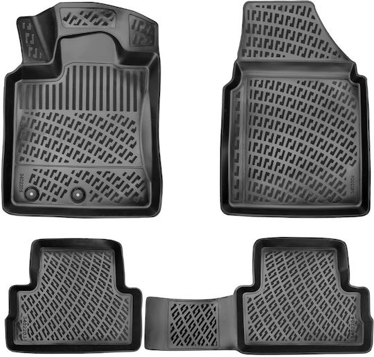 Umbrella Set Covorașe Față și Spate 4buc din Furtun pentru Nissan Qashqai 2006-2013 Negre