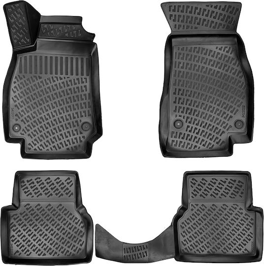 Umbrella Set Covorașe Față și Spate 4buc din Furtun pentru Citroen C8 Audi A6 2018+ Negre