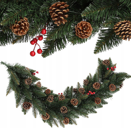 Kadax Christmas Garland 115 Cm Dense Pinecones