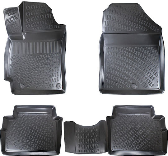 Umbrella Set Covorașe Față și Spate 4buc din Furtun pentru Hyundai Elantra 2015-2020 Negre
