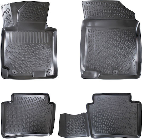 Umbrella Set Covorașe Față și Spate 4buc din Furtun pentru Hyundai Elantra 2010-2015 Negre