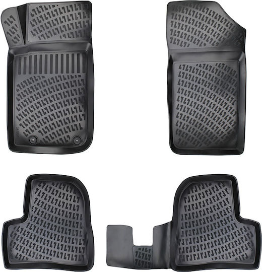 Umbrella Set Covorașe Față și Spate 4buc din Furtun pentru Peugeot 206 1999-2014 Negre