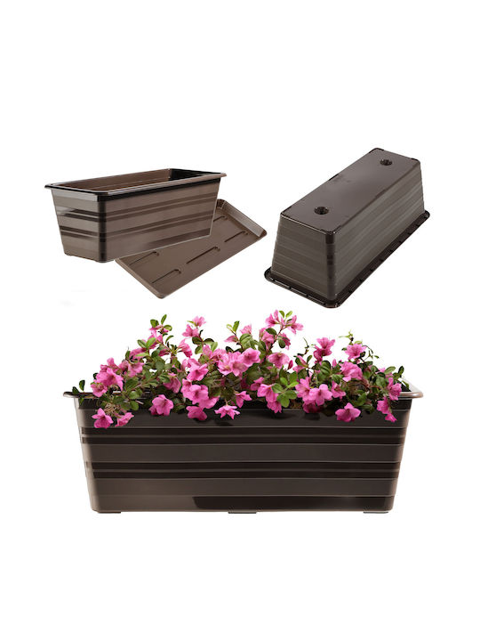 Kadax Balcony Box 40cm Planter + Saucer