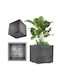 Kadax Flower Pot Planter High 40cm Garden Box On Wheels Eco
